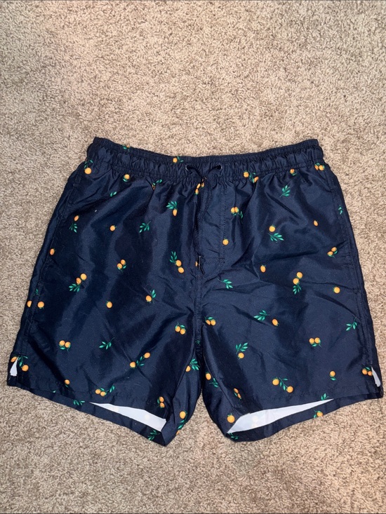 Old Navy Other - Men's Old Navy Orange Print Swim Shorts
